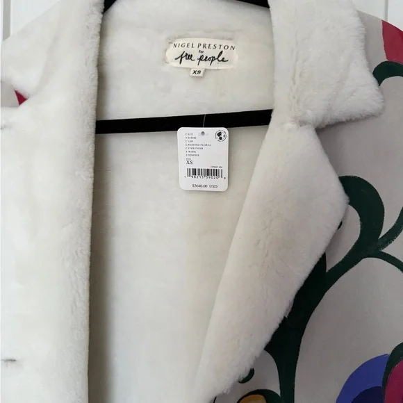 Free People Nigel Preston Colorful Floral Long Coat - Picture 3 of 10